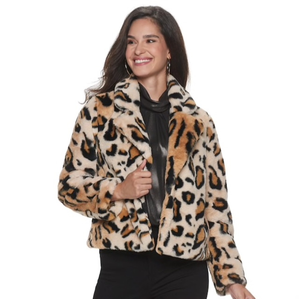 Jennifer Lopez Faux Fur Jacket XXL NWT